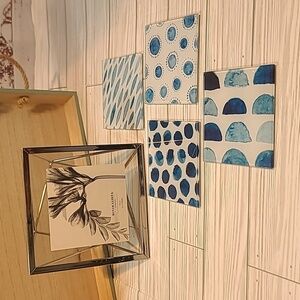 Minimalista collections 6x6 photo frame with set of 4 coasters